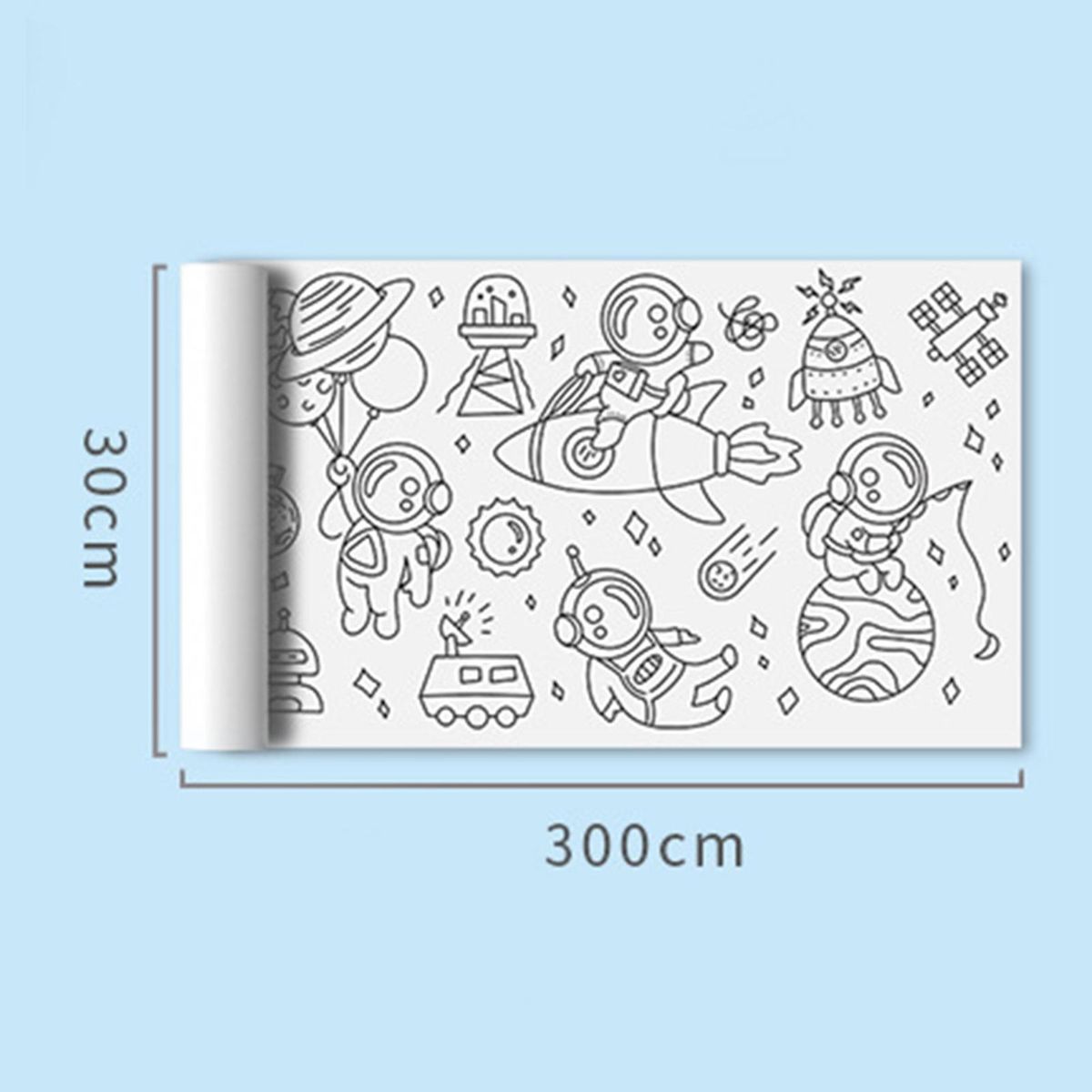 1 Roll DIY Painting Paper Children Roll DIY Sticky Painting Paper