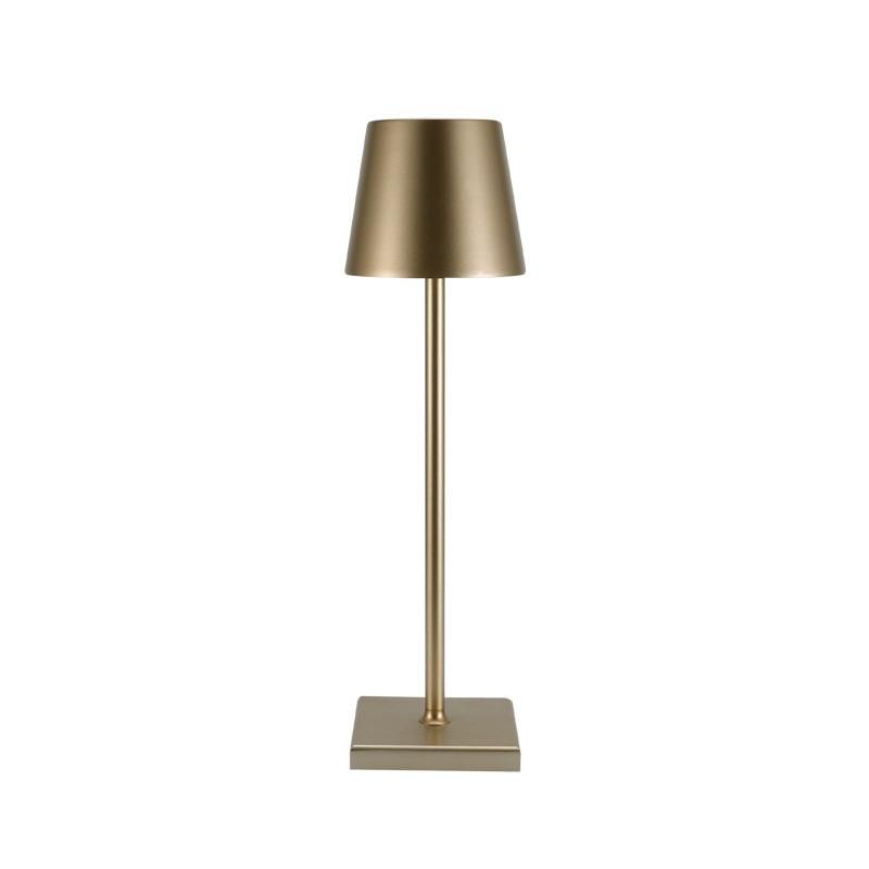All-aluminum rechargeable table lamp bedroom bedside touch USB night light creative Nordic minimalist LED learning eye protection table lamp White 8007 basic model