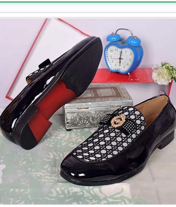 MEN CLASSIC TIE DESIGNERS SHOE BLACK