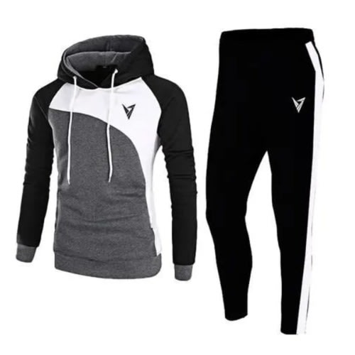 Joggers And Hoodie Set - Multicolor