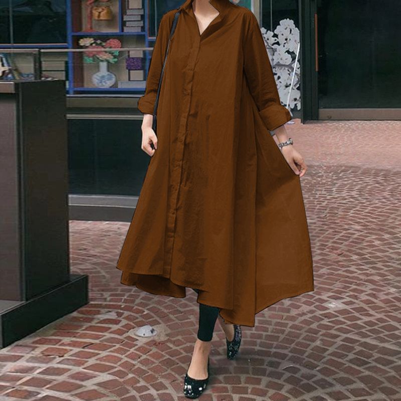 Large Size Dress For Women Plus Size Shirt Dress