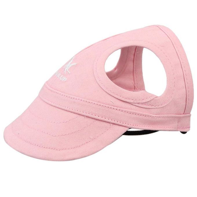 Baseball Hat Sun-shading Bucket Cap With Ear Holes For Dogs Pet Cats L