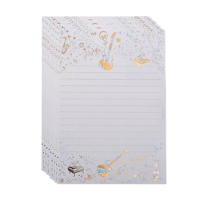 8Piece Vintage Style Writing Paper Creative Writing Stationery White B