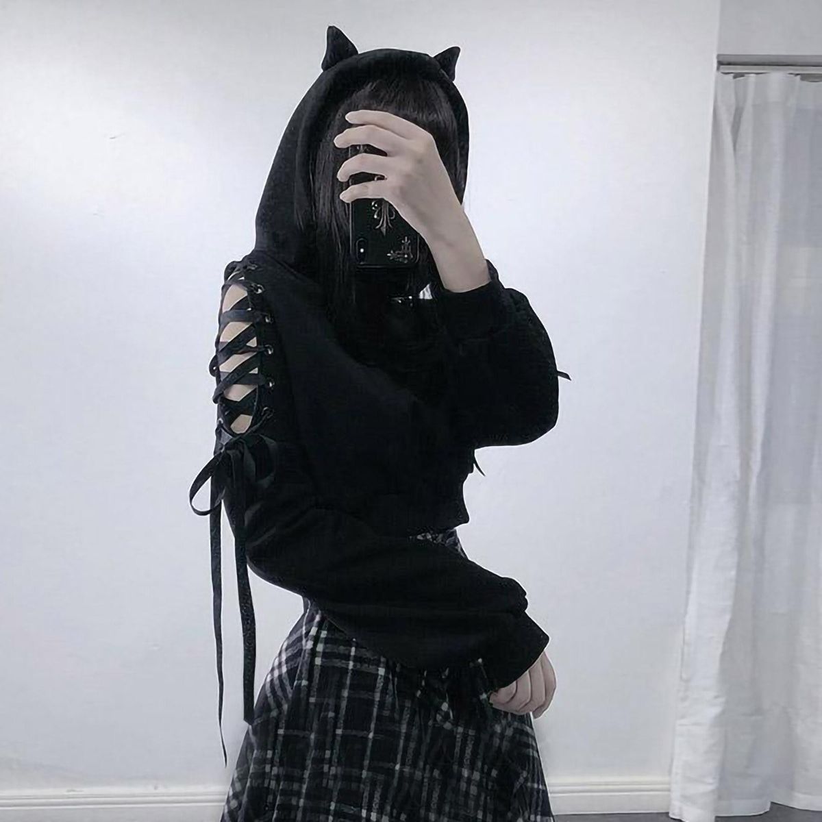 Women's Cat Ear Hoodie Pullover Long Sleeve Hooded Sweatshirt Cute Blo