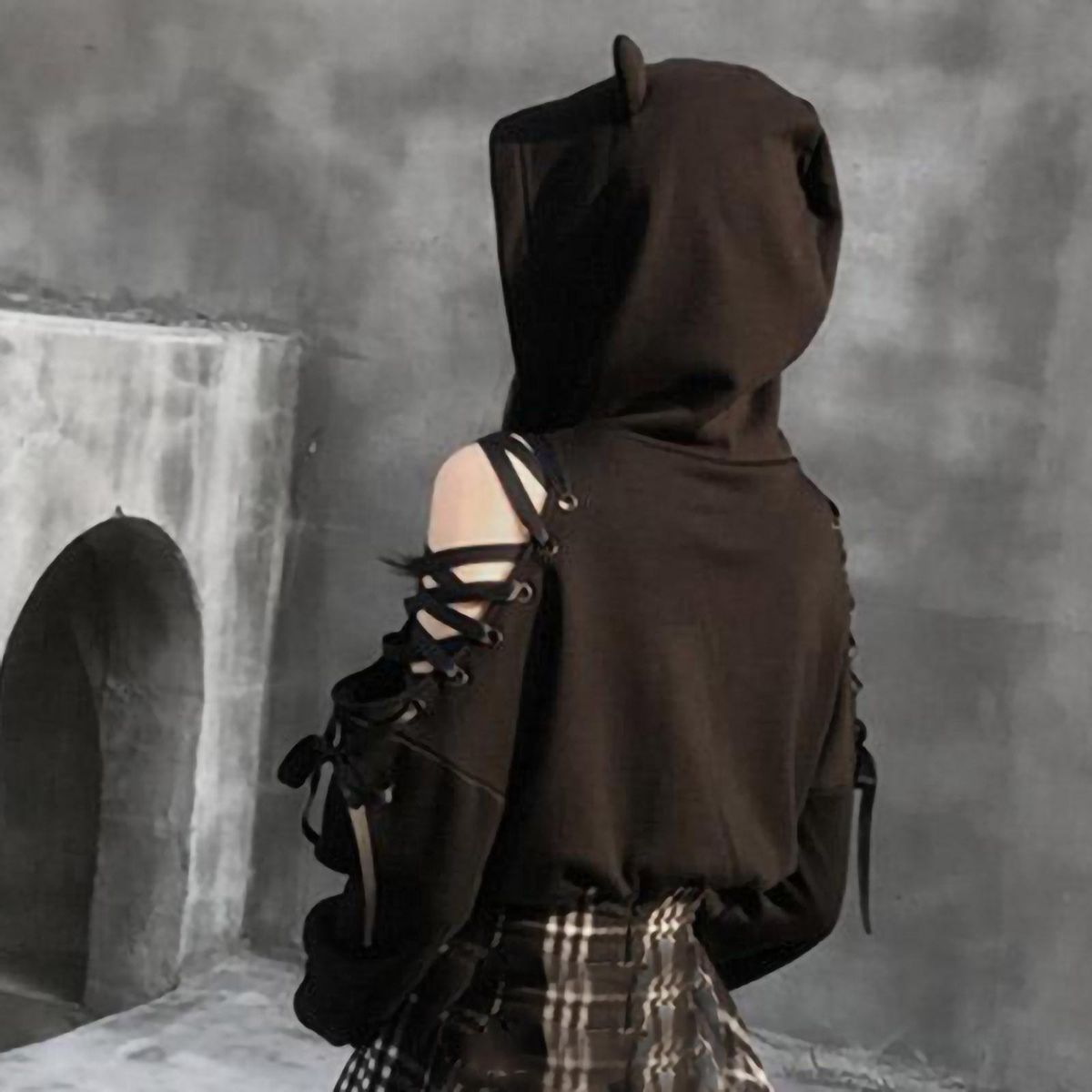 Women's Cat Ear Hoodie Pullover Long Sleeve Hooded Sweatshirt Cute Blo