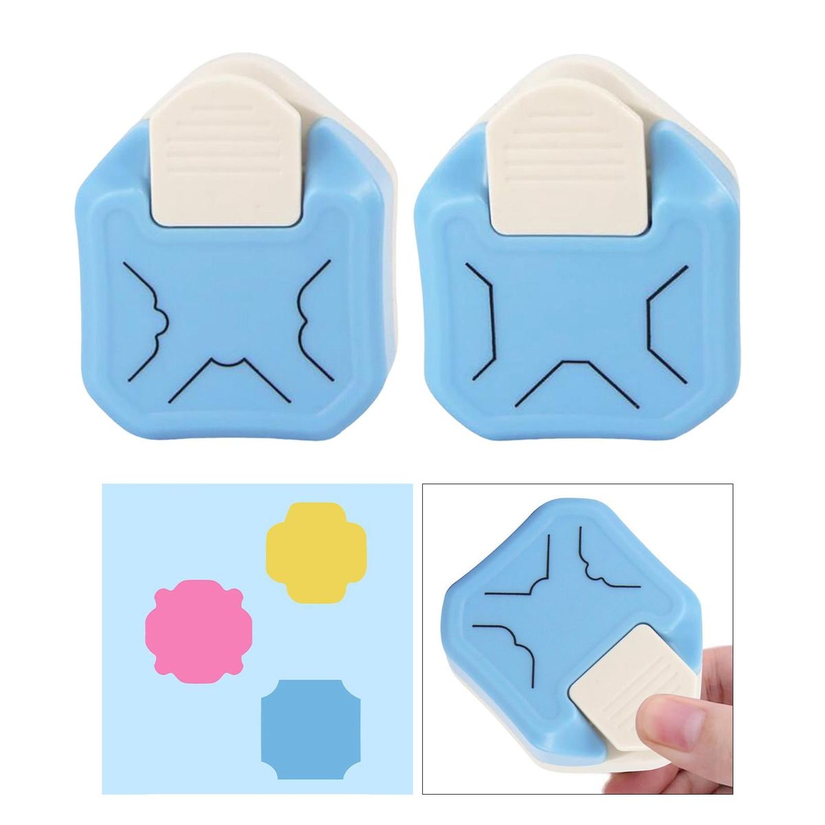 Corner Rounder Punch  Cutter For Laminate Embossing Card Making Wave