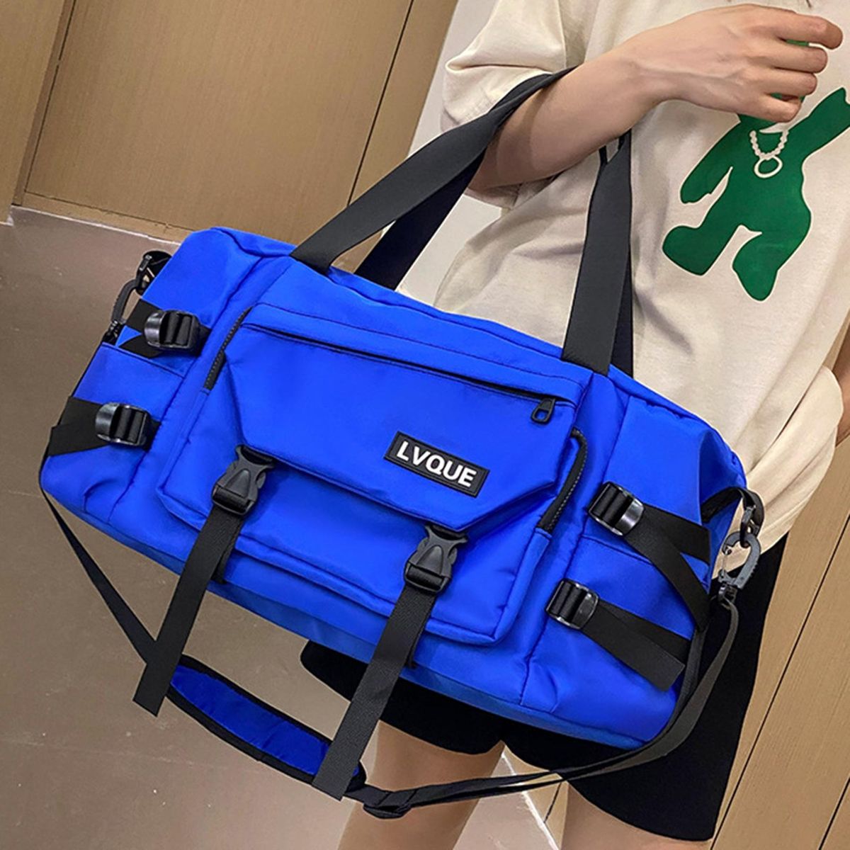 Luggage Bag Casual Workwear Style Travel Duffel Bag Royal Blue