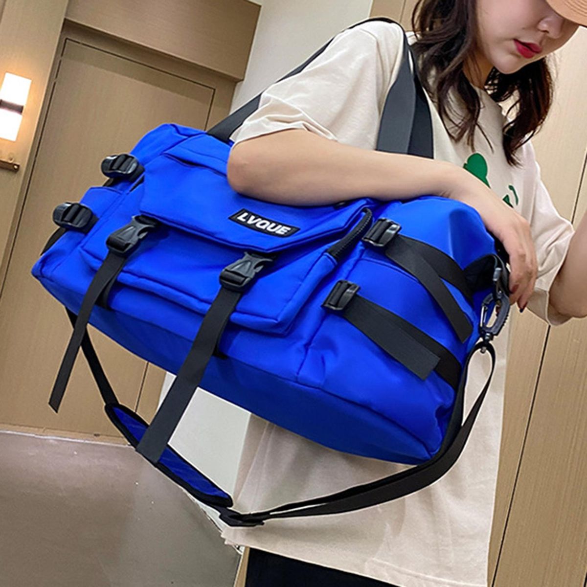 Luggage Bag Casual Workwear Style Travel Duffel Bag Royal Blue