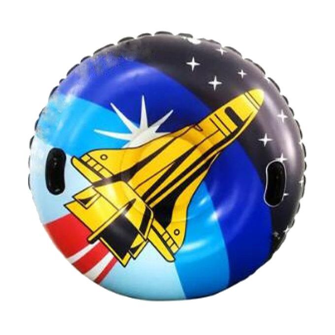 Portable Inflatable PVC Snow Tube Winter Sport 120cm Round Rocket