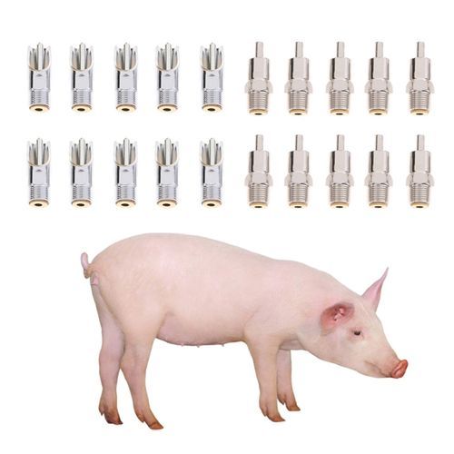 Stainless Steel Automatic Pig Nipple Water Drinker Feeder Anti-rust C