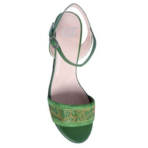 Green Wedge Sandal And Bag
