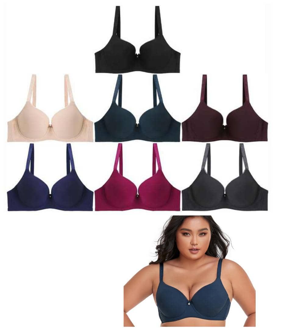 Full Cup Breathable Single Padded Sexy Bra For Plus Size Women( E Cup)