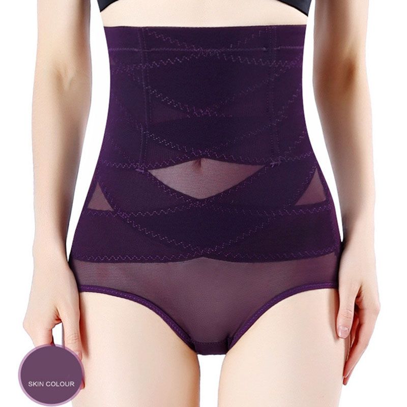 High Waist Without Trace Cross Postpartum Flat Belly Pants Hip  Pants Women Slim Waist Body Shaping Tight Underwear