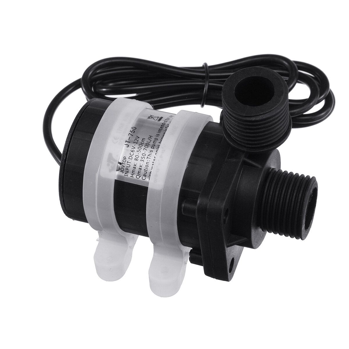 32W 12V Brushless Water Pump 1/2 Centrifugal Peripheral For Aquarium Pond Water Lift 7m Bared Wiring