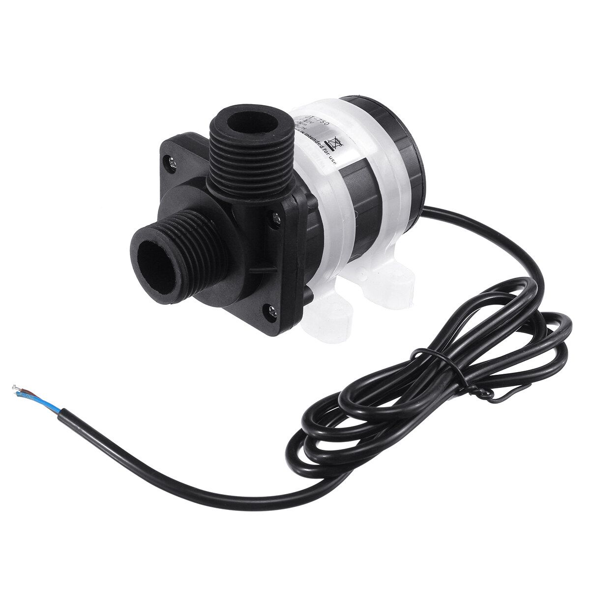 32W 12V Brushless Water Pump 1/2 Centrifugal Peripheral For Aquarium Pond Water Lift 7m Bared Wiring