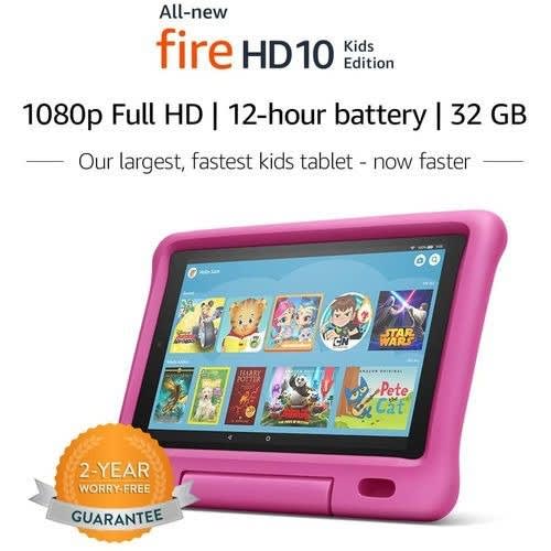 Fire Hd 10 Kids Edition Tablet – 10.1” 1080p Full Hd Display - 32 Gb - Proofcase -Pink