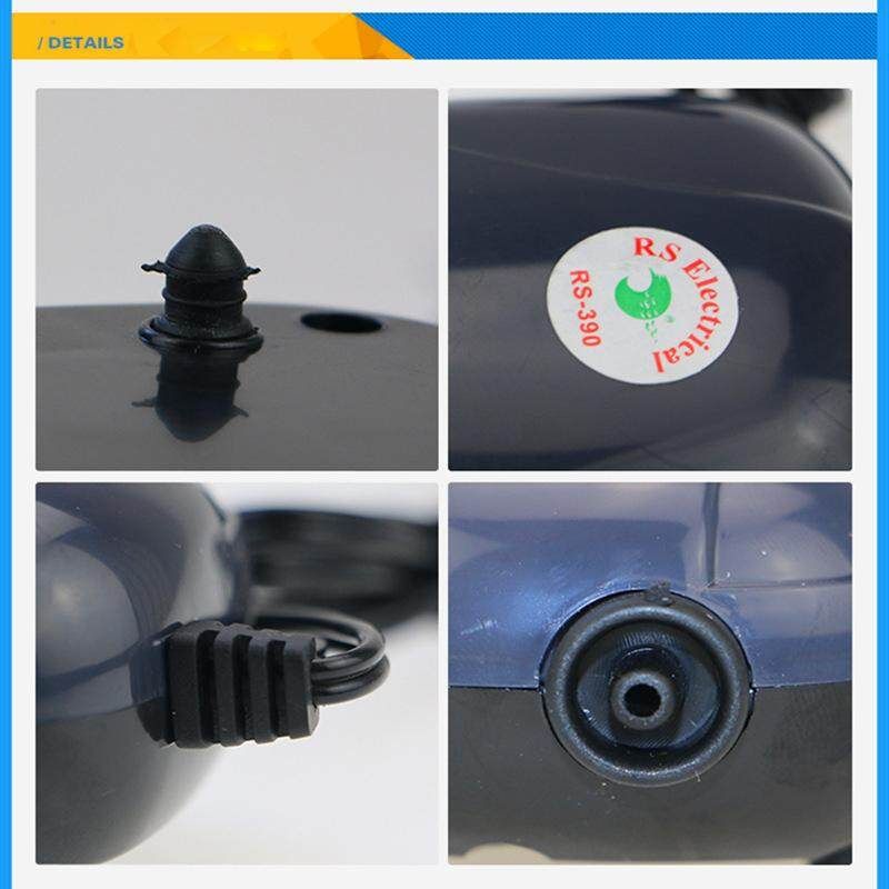 Air Bubble Disk Aerator Aquarium Fish Tank Pond Pump Hydroponic Oxygen Air Pump Air Hose Pipe --- RS-290 Single-headed 3W Double Hole 5W