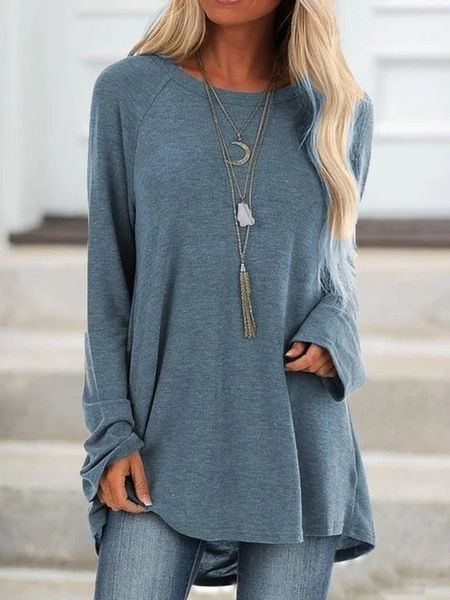 OHF18wish Autumn 2019 Hot Selling Solid Color Casual Large