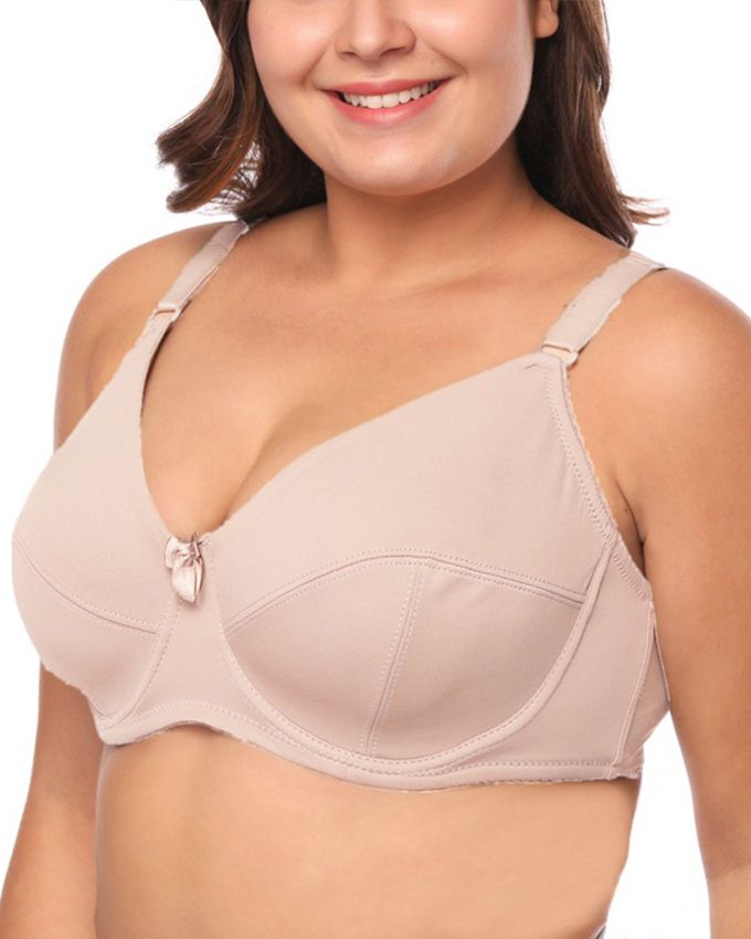 Plus Size Women's Underwire No Padded Minimizers Everyday Bra Comfortable