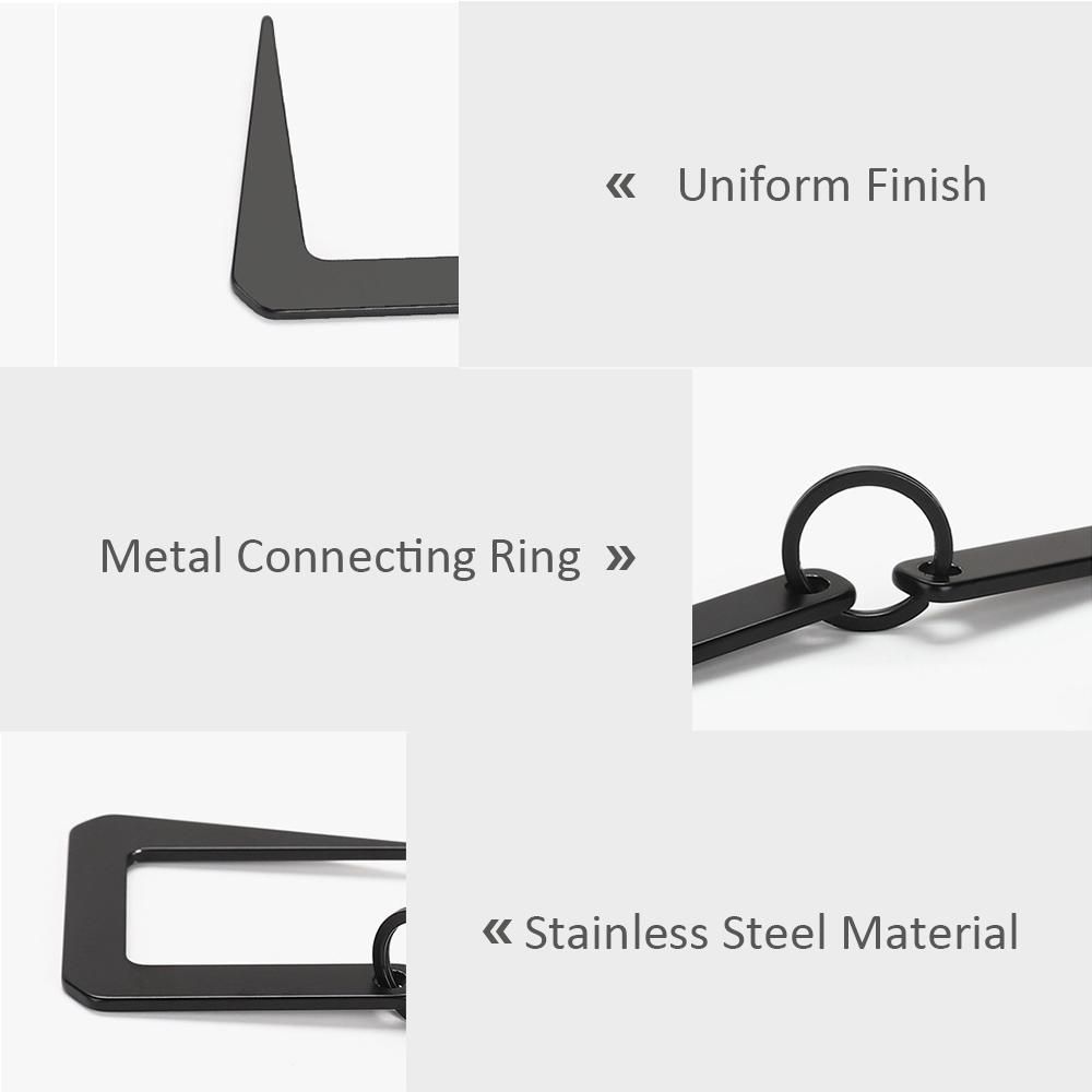 4 PCS Outdoor Camping Two Way Storage Hook Stainless Steel Hanger Hook with Detachable Metal Connection Storage Hook