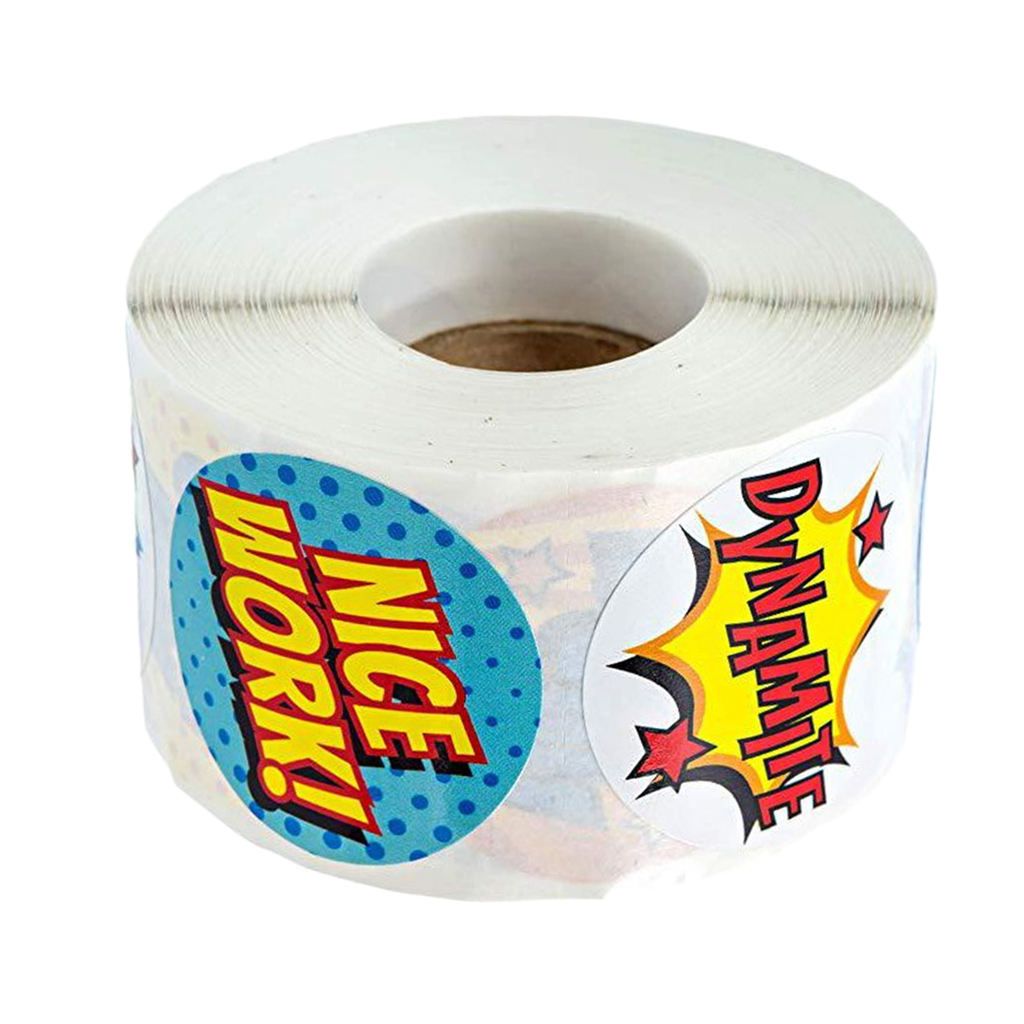 500pcs Round 25mm Reward Stickers For Kids - /School