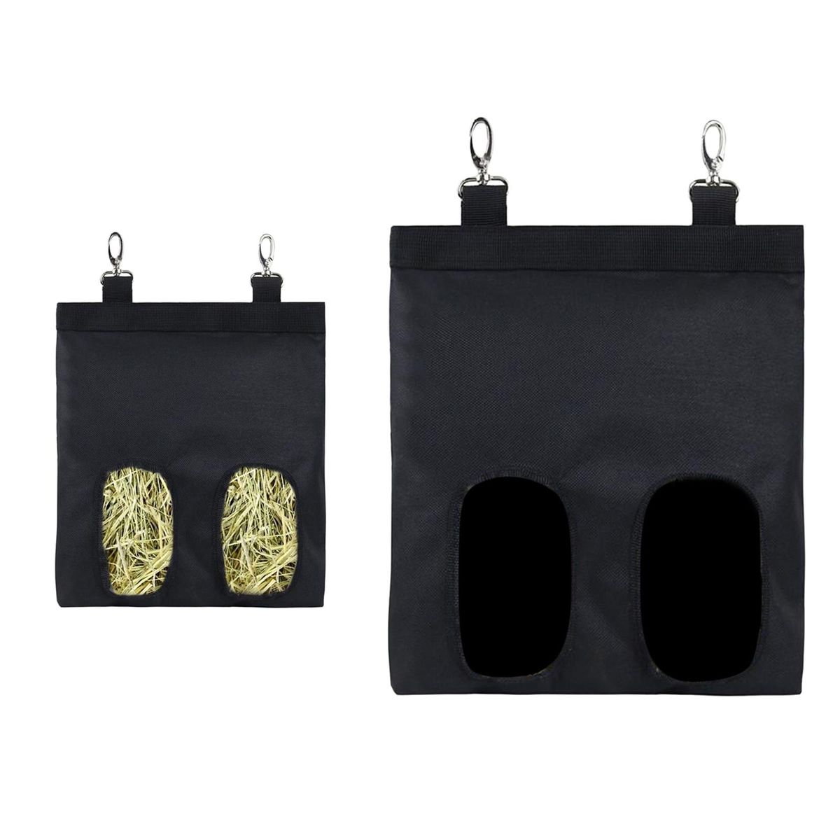 Guinea Pig Hay Bag Cage Hanging Rabbit Hay Pouch Sack Feeder For Black