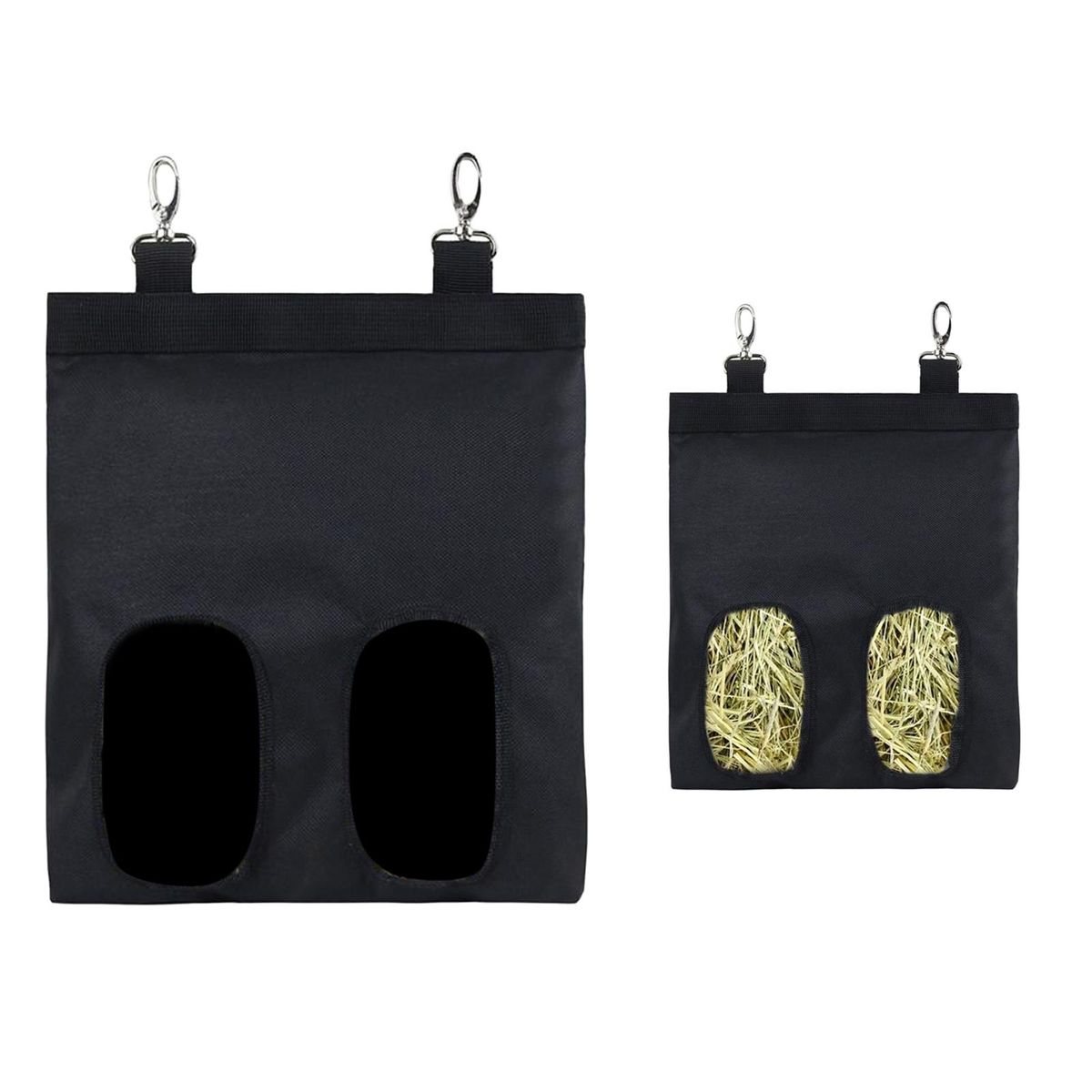Guinea Pig Hay Bag Cage Hanging Rabbit Hay Pouch Sack Feeder For Black