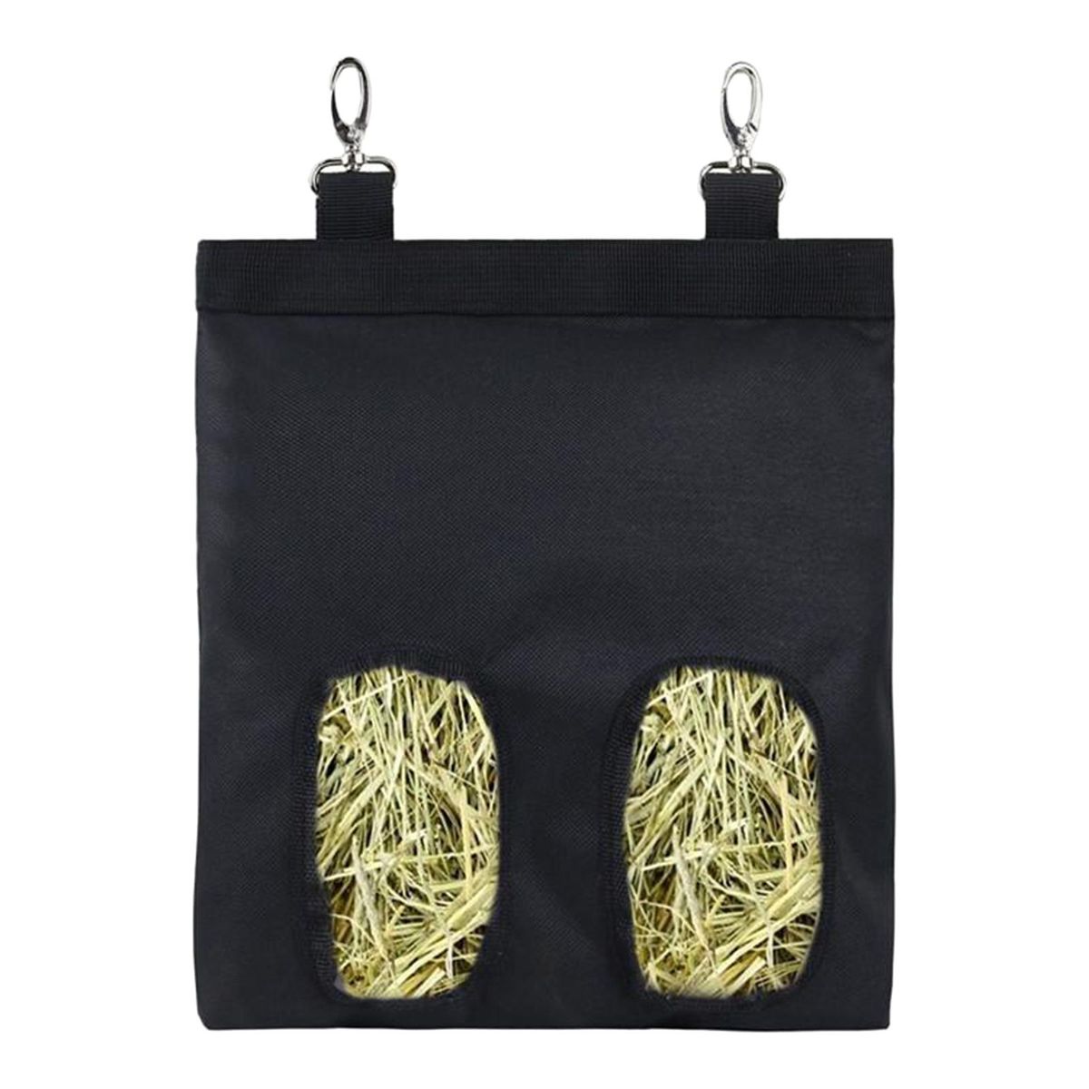 Guinea Pig Hay Bag Cage Hanging Rabbit Hay Pouch Sack Feeder For Black