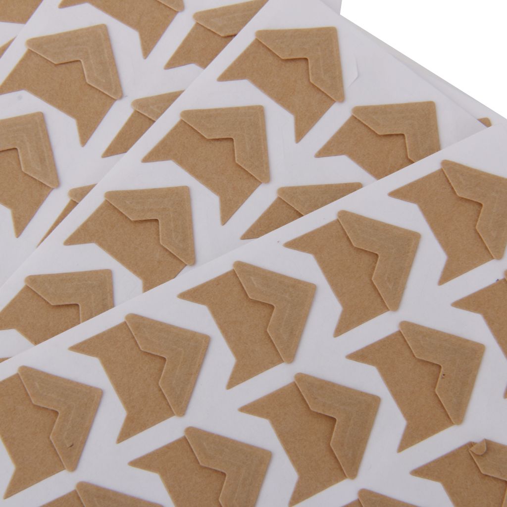 120pcs Brown Photo Album Self-adhesive DIY Handcraft