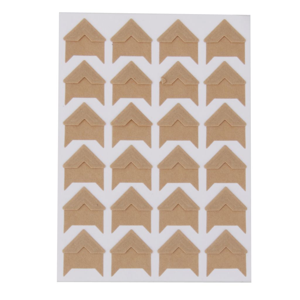 120pcs Brown Photo Album Self-adhesive DIY Handcraft