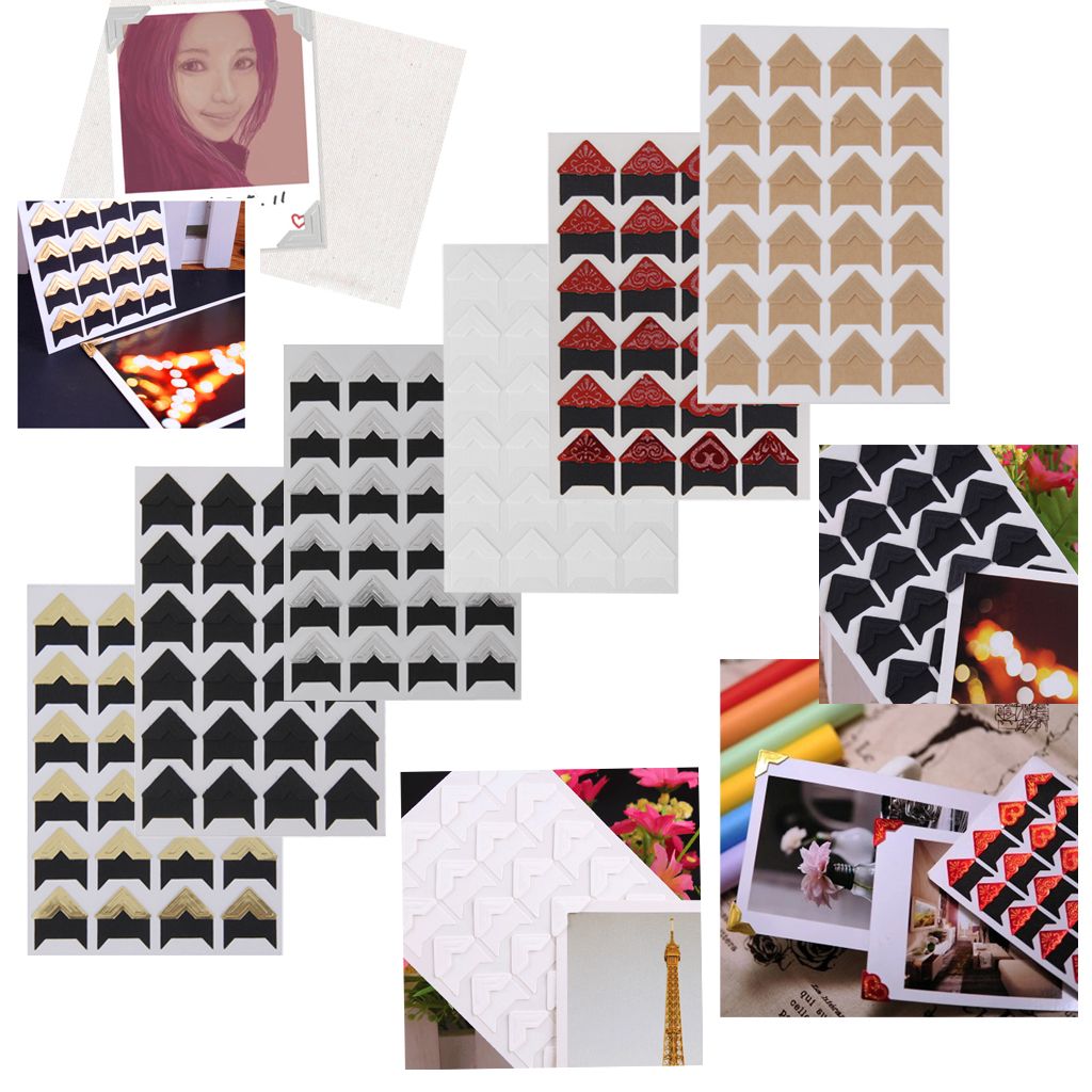 120pcs Brown Photo Album Self-adhesive DIY Handcraft