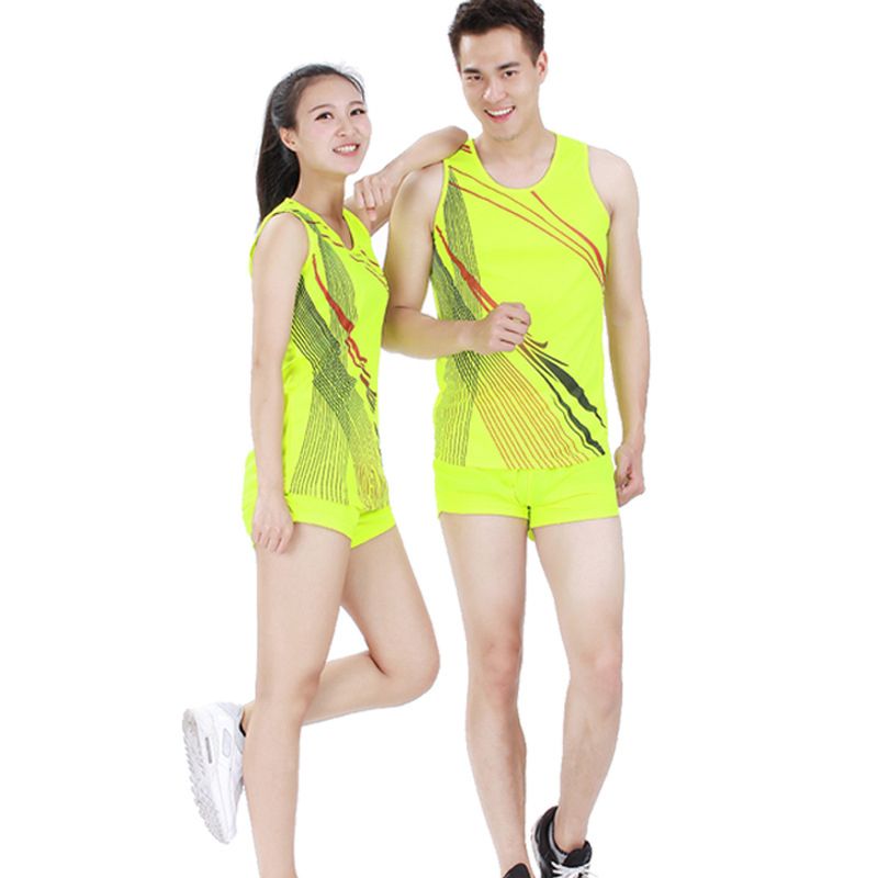Men Women Sleeveless Track Suit Vest Shorts Tank Tops Sets