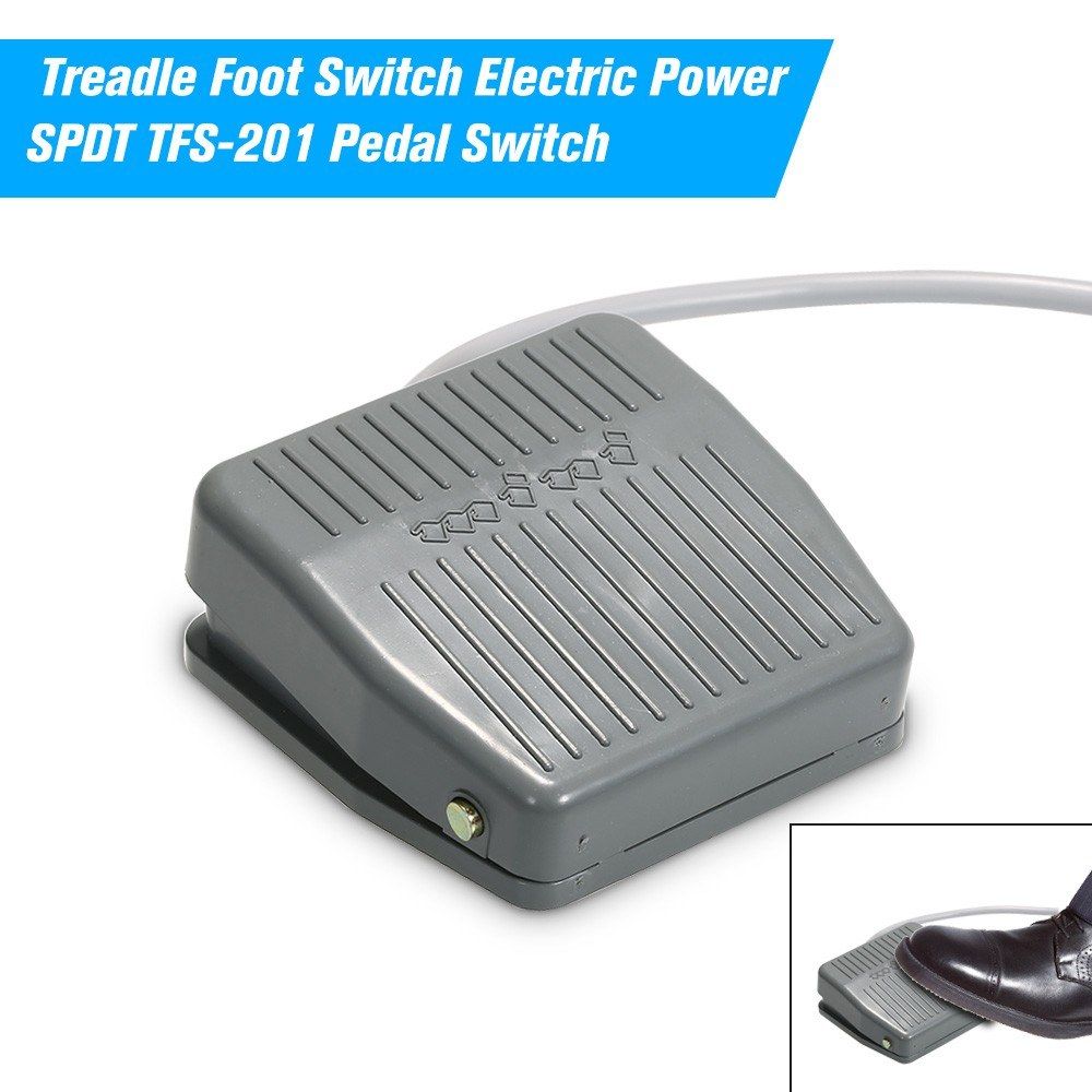 Treadle Foot Switch Electric Power SPDT TFS-201 Pedal Switch
