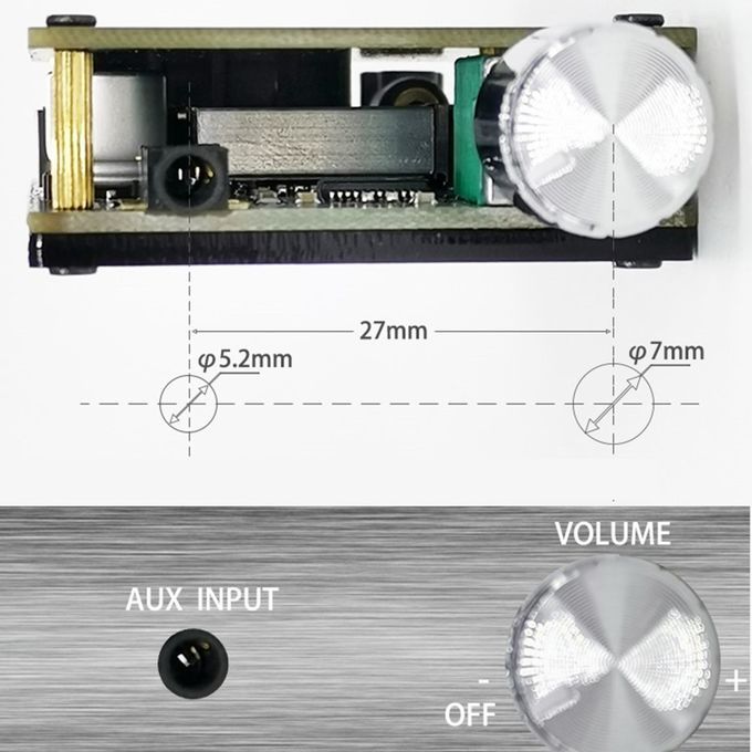 2x50W Stereo Amplifier Board Module Dual Channel Amplify For Sound