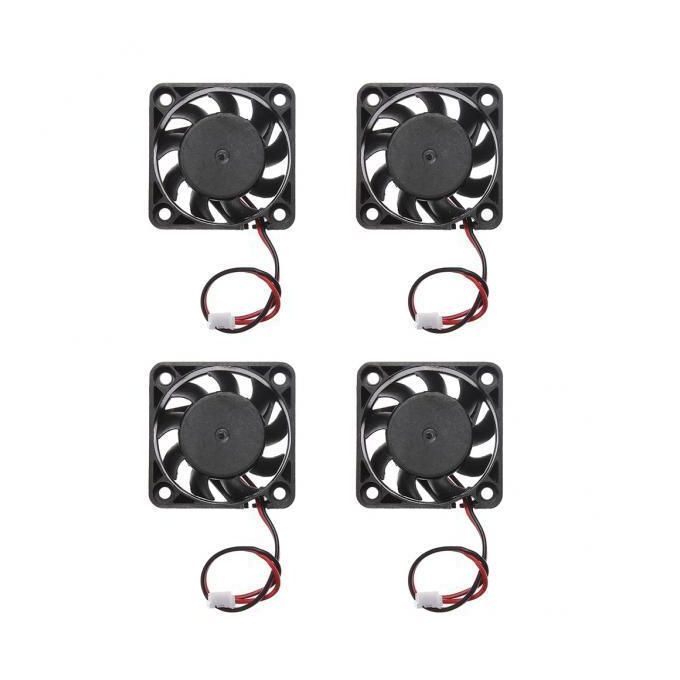 4X 4x 12V 2Pin Desktop Cooler Cooling Fan 4cm Silent Fan Grill For