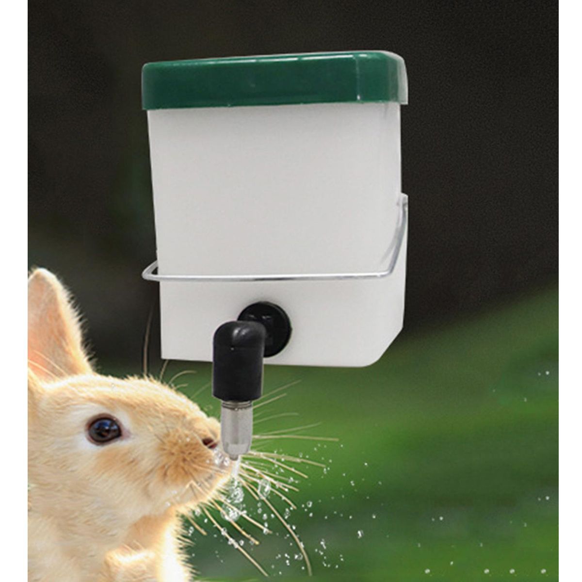 2Pcs  Rabbit Automatic Drinker Cage Waterer Water