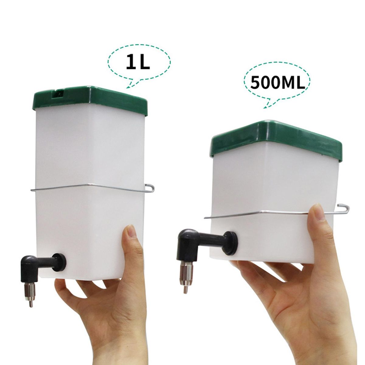 2Pcs  Rabbit Automatic Drinker Cage Waterer Water