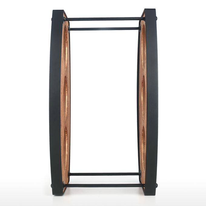Tooarts 3 Bottle  Rack Tabletop  Rack Sturdy Iron Material-