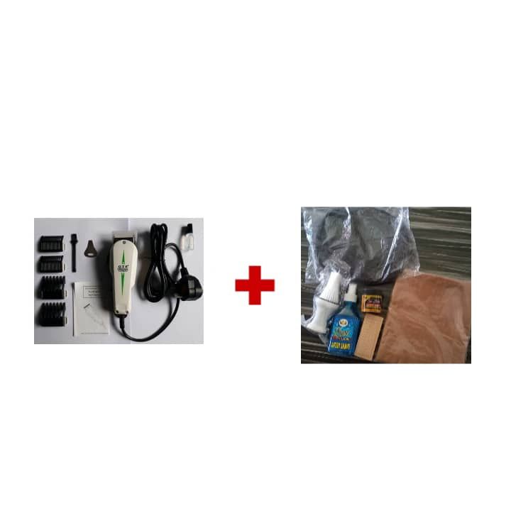 Powerful Gts Hair Corded Clipper + Classic Full Barbing Kit