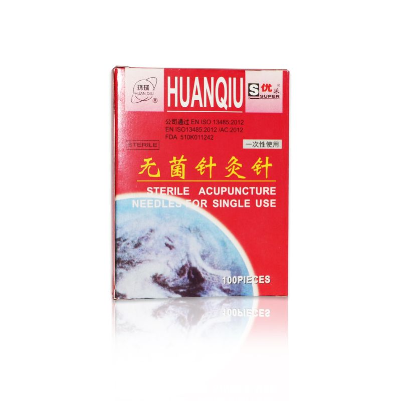 Needle Per Single Boxes Use HuanQiu For ZhenJiu Acupuntura Disposable Sterile Needle 100pcs 5 Pack Acupuncture