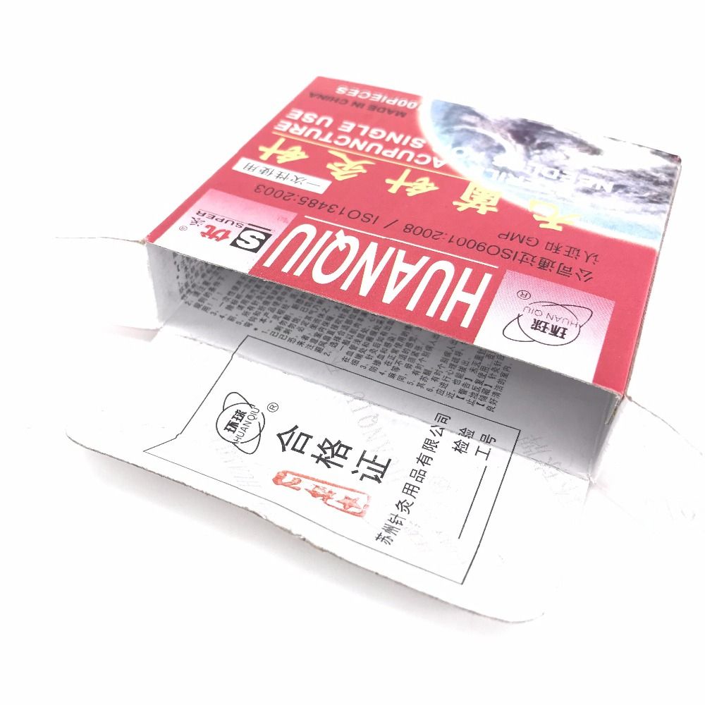 Needle Per Single Boxes Use HuanQiu For ZhenJiu Acupuntura Disposable Sterile Needle 100pcs 5 Pack Acupuncture