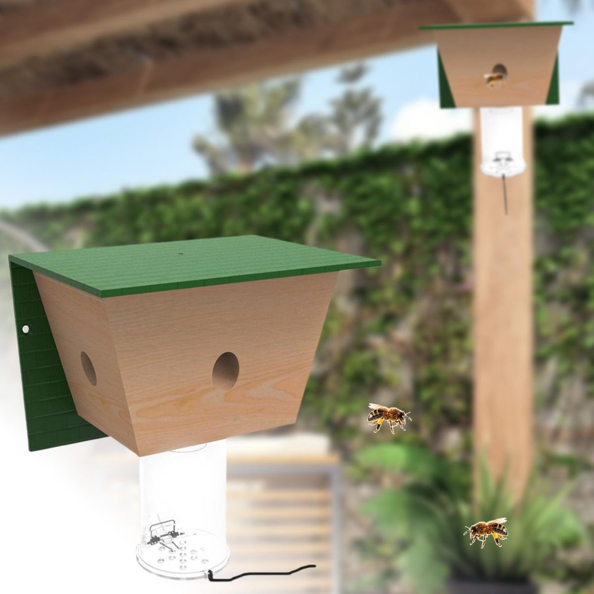 Insect Trap Patio Hanging Wasp Trap Green