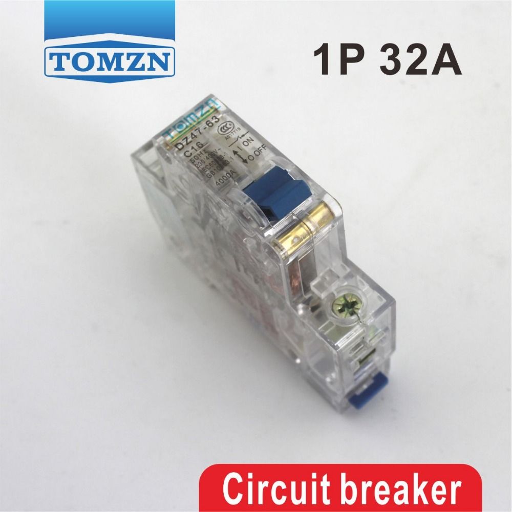 1P 32A Transparent Case Mini Circuit Breaker MCB Good