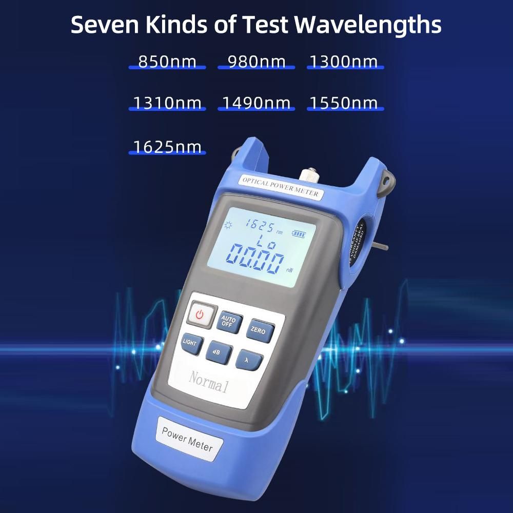 Optical Fiber Tool Kit Optical Power Meter Handheld 30mW Optical Fiber Tester Portable Pen Type Red Light Visual Fault Locator Fiber Test Pen
