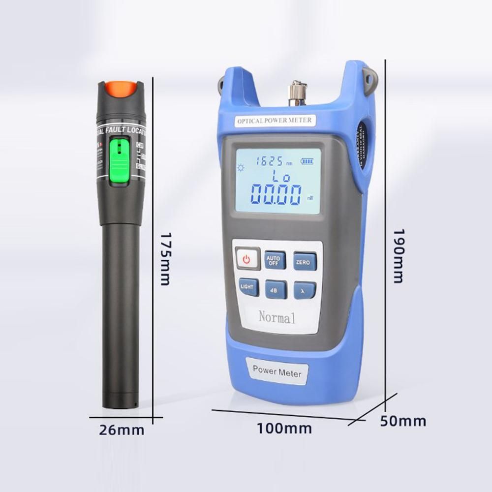 Optical Fiber Tool Kit Optical Power Meter Handheld 30mW Optical Fiber Tester Portable Pen Type Red Light Visual Fault Locator Fiber Test Pen