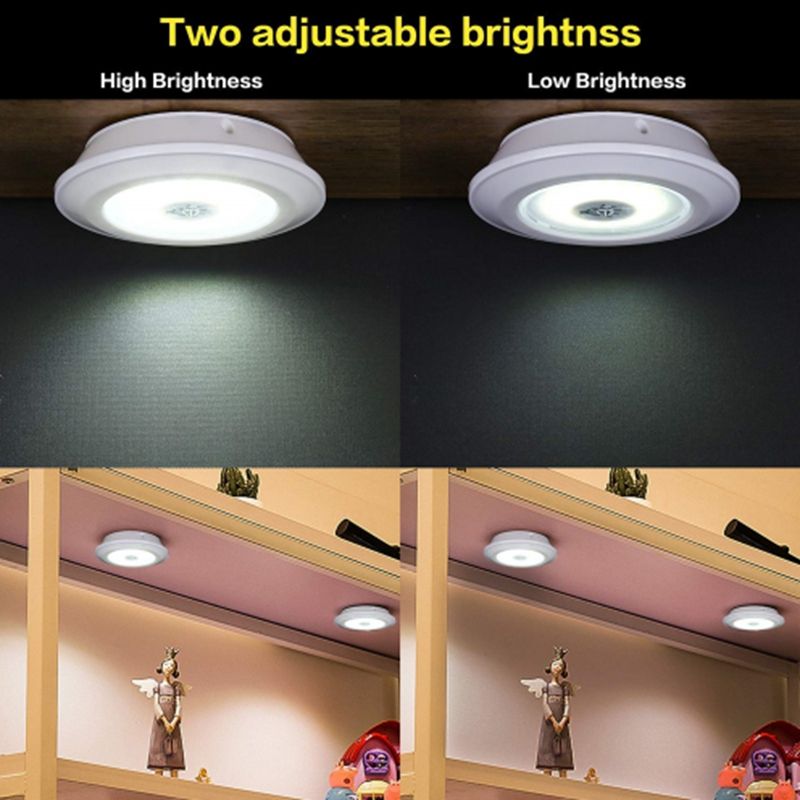 Dimmable LED Under Cabinet Light With Remote Control Battery Operated LED Closets Lights For Wardrobe Bathroom Lighting--