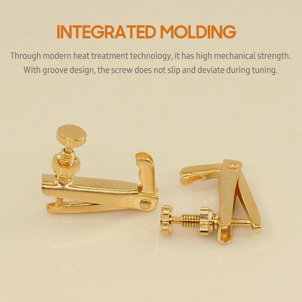 4 PCS Violin Fine Tuners for 4/4-3/4 Violin Alloy String Adjuster Anti Rust Violin Parts
