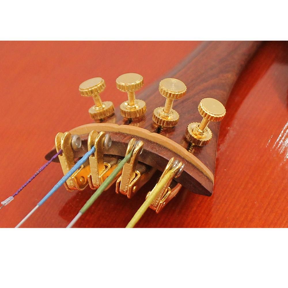 4 PCS Violin Fine Tuners for 4/4-3/4 Violin Alloy String Adjuster Anti Rust Violin Parts