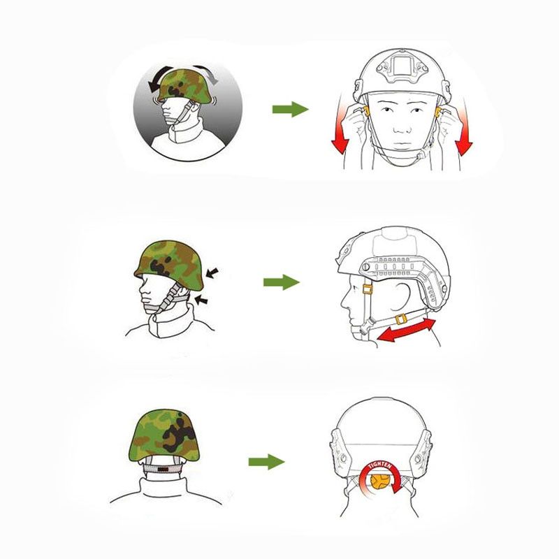 Military Tactical Mich 2000 Helmet Army Combat Head