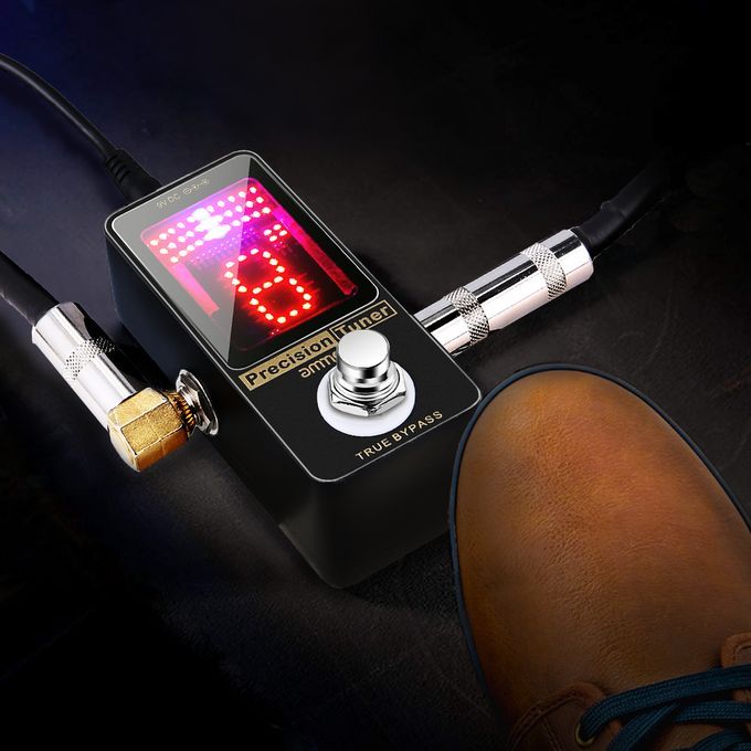 Ammoon Precision Chromatic Tuner Pedal Large LED Display